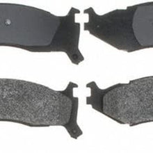 Silver 14D524MH Semi-Metallic Front Disc Brake Pad Set with Wear Sensor