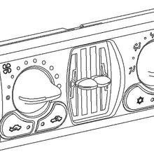 15-73233 GM Original Equipment Heating and Air Conditioning Control Panel with Rear Window Defogger Switch