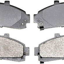 Silver 14D652M Semi-Metallic Front Disc Brake Pad Set with Wear Sensor,7.1 X 5.9 X 2.2 Inches
