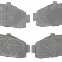 Silver 14D652M Semi-Metallic Front Disc Brake Pad Set with Wear Sensor,7.1 X 5.9 X 2.2 Inches