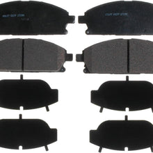 Silver 14D855C Ceramic Front Disc Brake Pad Set with Wear Sensor