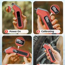 ETENWOLF T300 Digital Tire Pressure Gauge 3-200 PSI, Industrial Tire Gauge Calibrated to ANSI B40.7 Grade 2A(Plus-Minus 0.5%), Replaceable AAA Batteries (Vivid Orange)