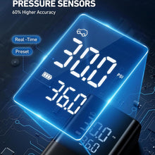 AstroAI L7 Tire Inflator Portable Air Compressor Cordless Mini Bike Pump with Digital Dual Values Display, 150 PSI Car Tires Air Pump with LED Lights&Pressure Gauge for Auto, Motorcycles, Bikes, Balls