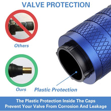 CKAuto Tire Valve Stem Caps, Black, 4 pcs/Pack, Anodized Aluminum Tire Valve Cap Set, Corrosion Resistant, Universal Stem Covers for Cars Trucks Motorcycles SUVs and Bikes