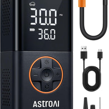 AstroAI L7 Tire Inflator Portable Air Compressor Cordless Mini Bike Pump with Digital Dual Values Display, 150 PSI Car Tires Air Pump with LED Lights&Pressure Gauge for Auto, Motorcycles, Bikes, Balls