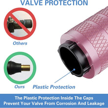 CKAuto Tire Valve Stem Caps, Black, 4 pcs/Pack, Anodized Aluminum Tire Valve Cap Set, Corrosion Resistant, Universal Stem Covers for Cars Trucks Motorcycles SUVs and Bikes