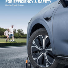 AstroAI L7 Tire Inflator Portable Air Compressor Cordless Mini Bike Pump with Digital Dual Values Display, 150 PSI Car Tires Air Pump with LED Lights&Pressure Gauge for Auto, Motorcycles, Bikes, Balls