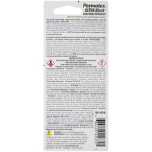 Permatex 82180 Ultra Black Maximum Oil Resistance RTV Silicone Gasket Maker, Sensor Safe And Non-Corrosive, For High Flex And Oil Resistant Applications 3 oz