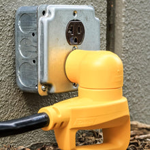 Camco 55325 15 AMP Male / 30 AMP Female 90 Degree Electrical Adapter, Yellow