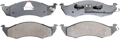 Silver 14D576C Ceramic Front Disc Brake Pad Set with Wear Sensor