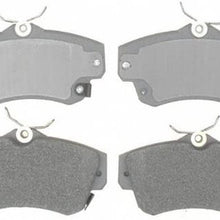 Silver 14D841M Semi-Metallic Front Disc Brake Pad Set with Wear Sensor