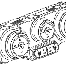 15-73221 GM Original Equipment Heating and Air Conditioning Control Panel with Rear Window Defogger Switch