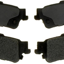 Silver 14D792M Semi-Metallic Rear Disc Brake Pad Set with Wear Sensor