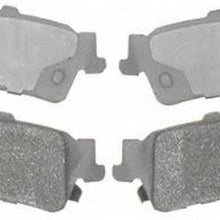Silver 14D792M Semi-Metallic Rear Disc Brake Pad Set with Wear Sensor