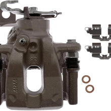 Acdelco Gold 18FR12312 Rear Driver Side Disc Brake Caliper Assembly (Friction Ready Non-Coated), Remanufactured