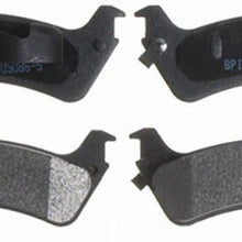 Silver 14D666M Semi-Metallic Rear Disc Brake Pad Set with Wear Sensor
