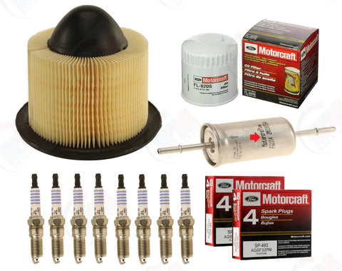 MOTORCRAFT Tune up Kit Spark Plug Oil Air Fuel for Ford Mustang E150 F150 4.6L
