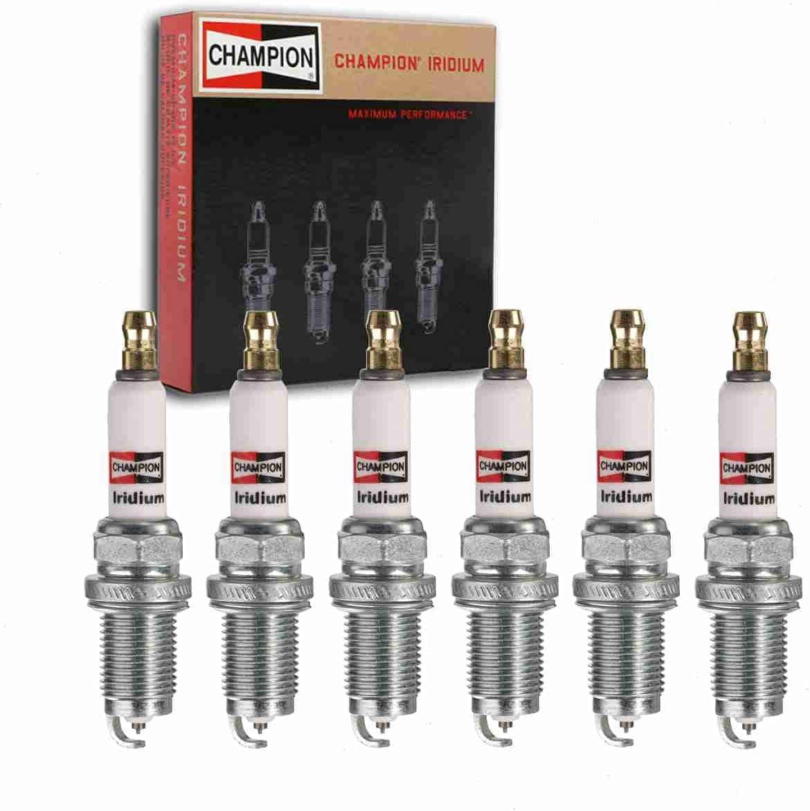 6 Pc Champion Iridium Spark Plugs Compatible with Honda Ridgeline 3.5L V6 2006-2008