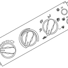 GM Original Equipment 15-72884 Heating and Air Conditioning Control Panel with Rear Window Defogger Switch