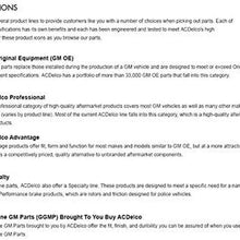 GM Original Equipment 84230451 Rear Driver Side Shock Absorber with Upper Mount