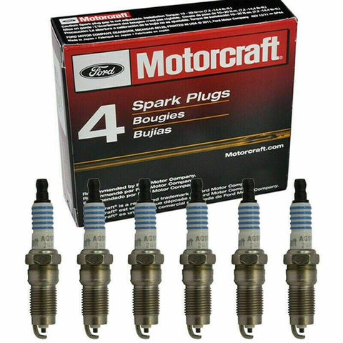 6 MOTORCRAFT Spark Plugs SP412 AGSF24N OEM for FORD Ranger Mustang Explorer V6