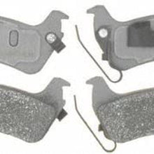 Silver 14D666M Semi-Metallic Rear Disc Brake Pad Set with Wear Sensor