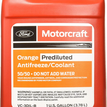 Genuine Ford Fluid VC-3DIL-B Orange Pre-Diluted Antifreeze/Coolant - 1 Gallon