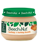 (10 Pack) Beech-Nut Stage 1, Turkey & Turkey Broth Baby Food, 2.5 oz Jar