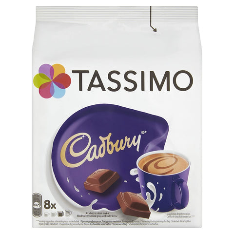 TASSIMO Cadbury Hot Chocolate Drink 16 discs, 8 servings (Pack of 5, Total 80 discs, 40 servings)