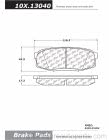 Centric - 105.13040 - PosiQuiet Ceramic Pads