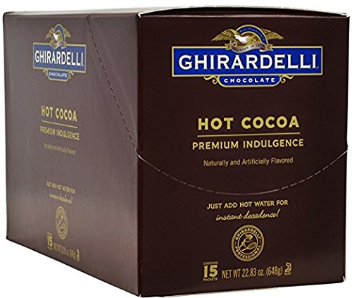 Ghirardelli Premium Indulgence Hot Cocoa Mix, 1.5 oz (Pack of 15)
