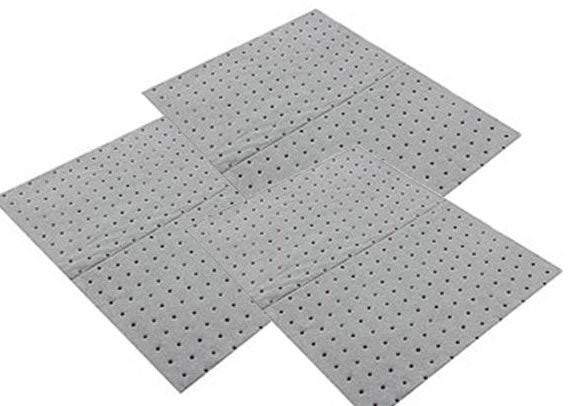 JEGS 80179 Absorbent Mat 15 in. W x 60 in. L Absorbs Oil Coolant & Water Perfora