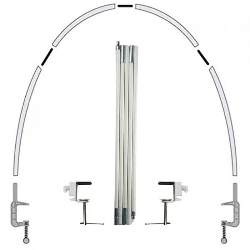 BalsaCircle White 12 feet Balloon Arch Stand Kit - Wedding Event Graduation Party Decorations Supplies