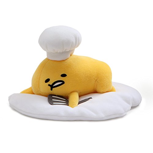 GUND Gudetama “Lazy Chef Egg with Hat and Spatula” Stuffed Animal Plush, 7.5