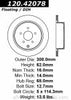 Centric - 120.42078 - Disc Brake Rotor