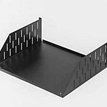 R1194 Rack Shelf Black Steel (3U, Non-Vented)