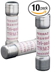 Mersen TRM1-6/10 250V 1 6/10A 1-0.5X13/32 Midget Time Delay Fuse, 10-Pack
