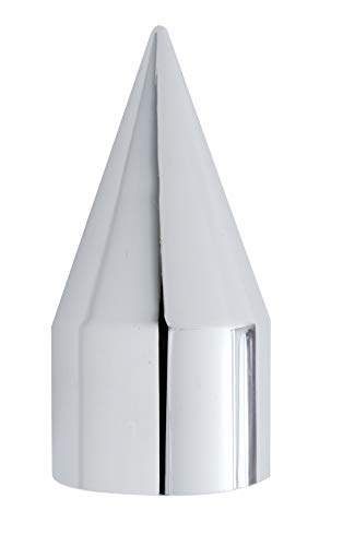 United Pacific Chrome Plastic Spike Nut Cover - Push-On (10 Pack), Various Sizes with Flange