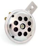 12 Volt 12V Deluxe Compact Motorcycle Horn - Chrome 100dB - Custom Cafe Racer