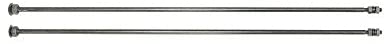 MACs Auto Parts 28-24556 Model A Radiator Brace Rods - Original Tubular Design - Forged Heads - Black Finish - To Mid