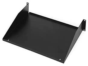 R1194 Rack Shelf Black Steel (3U, Non-Vented)