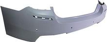 Evan-Fischer Rear Bumper Cover  51128048594 Compatible with 2011-2016 BMW 528i/535i Primed with M Package with Park Dist Control Sensor Holes Sedan