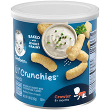 Gerber Lil' Crunchies Baked Corn Snack, Ranch, 1.48 oz. Canister
