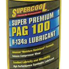 SUPERCOOL P100-32 A/C Compressor PAG Lubricant Plastic Bottle Red/Yellow Tint, 1 PK