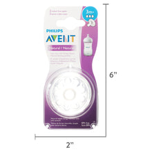 Philips Avent Natural Baby Bottle Nipple, Medium Flow 3M+, 4pk