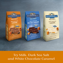 GHIRARDELLI Milk Chocolate Squares with Caramel Filling, 9.04 OZ Bag