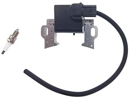 PARTSRUN ID#30500Z5T003 Ignition Coil Module with 4 Prong Connector and Spark Plug Fits Honda New GX340 GX390 OEM#30500-Z5T-003 ZF043-HHS