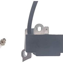 PARTSRUN ID#MAU-42C658 Digital Ignition Coil + Spark Plug for HILTI DSH700X DSH900X 2133657 Concrete Saw DSH-X #2133657 EMAK 52040420B,ZF376-HHS
