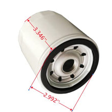 Kvjicdo 35-883702Q Engine Block Mount Oil Filter - V-6 Fit For Mercury Marine Mercuiser Stern Drive Engines 4.3L Carbureted Alpha/Bravo Rep 35-883702K, 35-802884, 35-802884T(2 Pack)