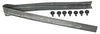MACs Auto Parts 66-36706 - Thunderbird Radiator Support To Hood Seal, Rubber, With Pins